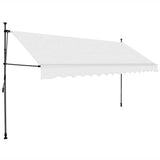 Vidaxl Luifel extensible manuellement avec une crème LED 400 cm -colored
