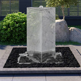 Vidaxl Garden Fountain mit Pumpendreieck 76 cm Edelstahl