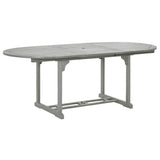 Vidaxl tuintafel 200x100x75 cm massief acaciahout grijs