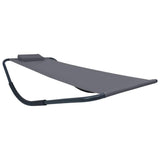 Vidaxl tuinbed 200x90 cm staal grijs
