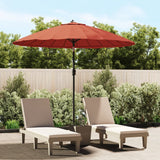 Vidaxl Parasol con polo in alluminio 270 cm in terracotta