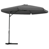 Vidaxl Parasol con polo in acciaio antracite da 300 cm