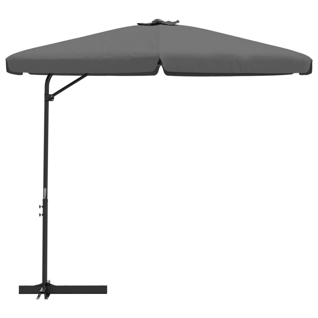 Vidaxl -Parasol mit Stahlpol 300 cm Anthrazit