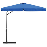 Vidaxl Parasol con palo in acciaio 300 cm blu azzurro