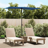 Vidaxl parasol s hliníkovým pólem 180x110 cm azure modrá