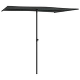 Vidaxl -parasol med aluminiumstang 2x1,5 m Antracitt -farget