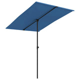 Vidaxl Parasol z aluminijastim drogom 2x1,5 m azure modra