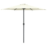 Vidaxl -Parasol mit Aluminiumpol 270x246 cm Sandy White