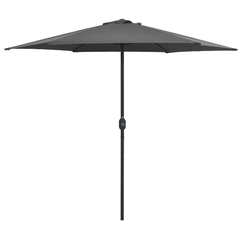 Vidaxl Parasol con polo in alluminio 270x246 cm antracite -colorato