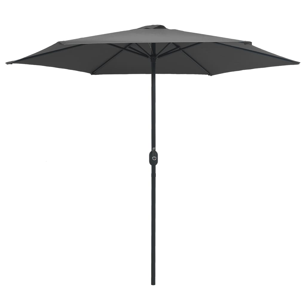 Vidaxl Parasol med aluminiumstång 270x246 cm Anthracite -färgad