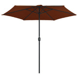 Vidaxl Parasol avec poteau en aluminium 270x246 cm en terre cuite