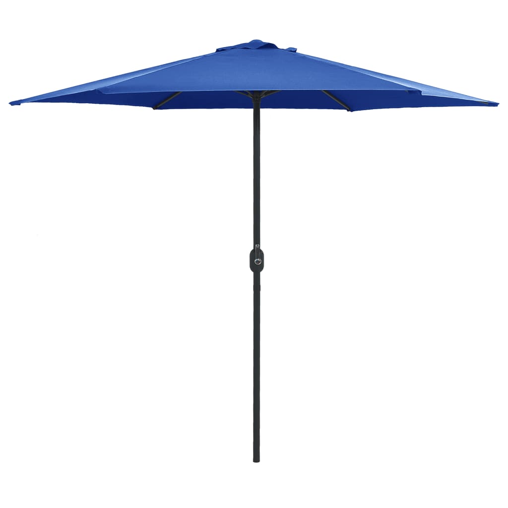 Vidaxl Parasol with aluminum pole 270x246 cm azure blue