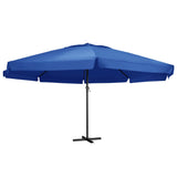 Vidaxl -parasol med aluminiumstang 500 cm Azure Blue