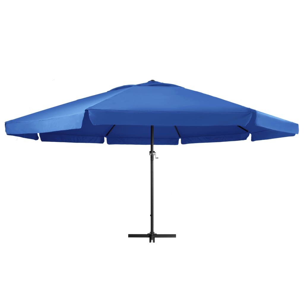 Vidaxl -parasol med aluminiumstang 500 cm Azure Blue