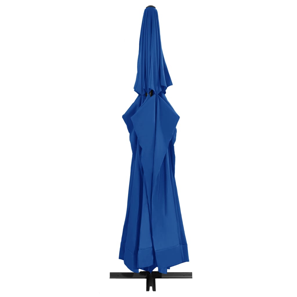 Vidaxl -parasol med aluminiumstang 500 cm Azure Blue