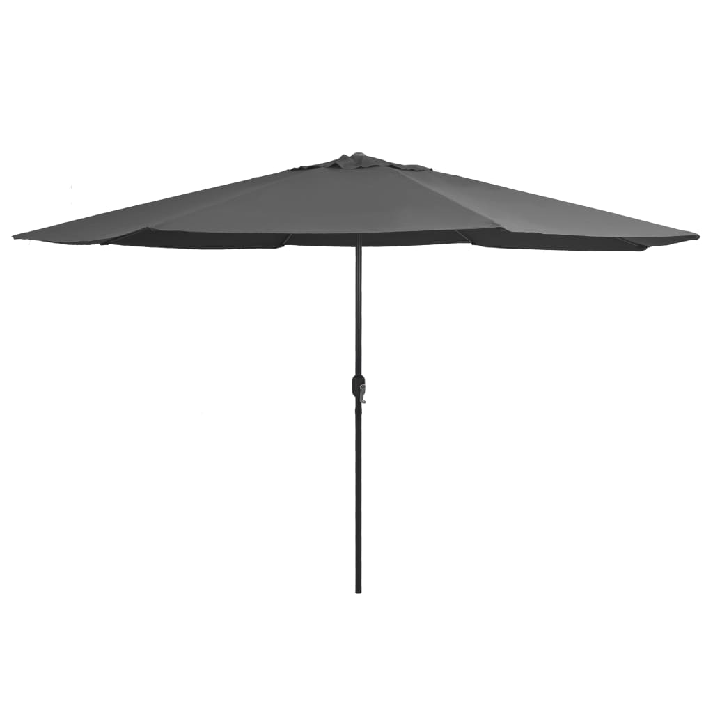 Vidaxl -parasol med metalstang 390 cm antracit -farvet