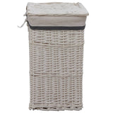 Panier de blanchisserie Vidaxl White blanc