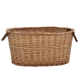 Panier en bois Vidaxl avec poignées 56x40x28 cm en bois de saule naturel