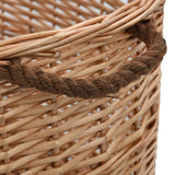 Vidaxl Wood Basket med håndtag 78x54x34 cm Natural Willow Wood