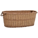 Vidaxl Wood basket with handles 88x57x34 cm Natural willow wood