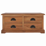 Vidaxl salontafel 68x68x30 cm massief teakhout