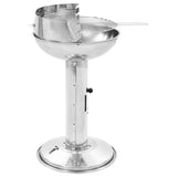Vidaxl Barbecue Grill sur piédestal en charbon de bois en acier inoxydable