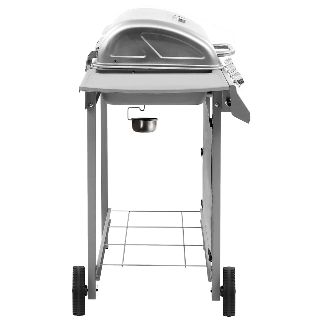 Vidaxl Gas Barbecue con 4 bruciatori argento colorato