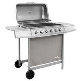 Vidaxl Gas Barbecue mat 6 Burner sëlwer faarweg