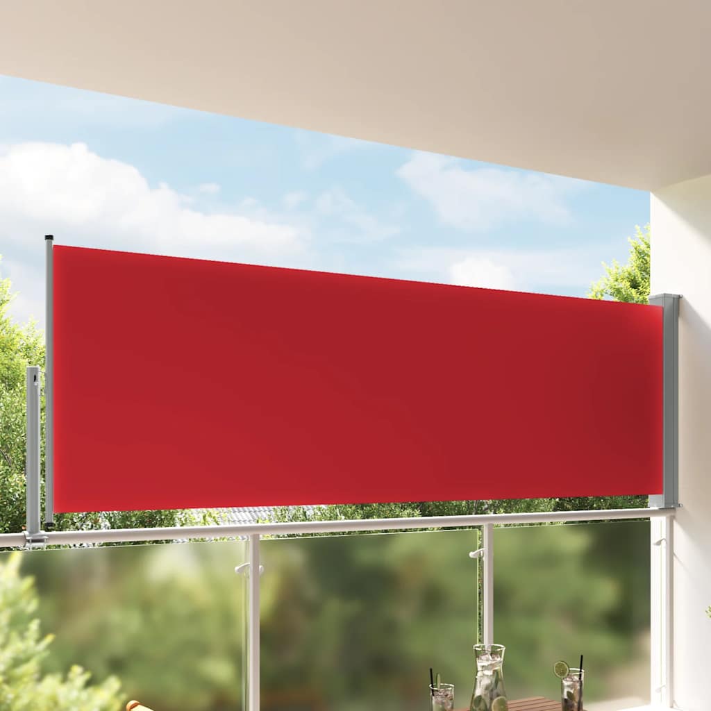 Vidaxx paravent de jardin extensible 120x300 cm rouge