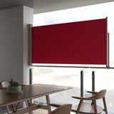 Pantalla de jardín Vidaxl extensible 120x300 cm rojo