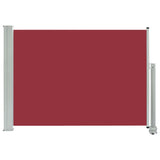 VidaXL Tuinscherm uittrekbaar 80x300 cm rood