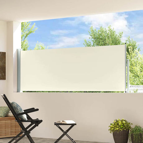 Écran de jardin Vidaxl extensible 100x300 cm crème