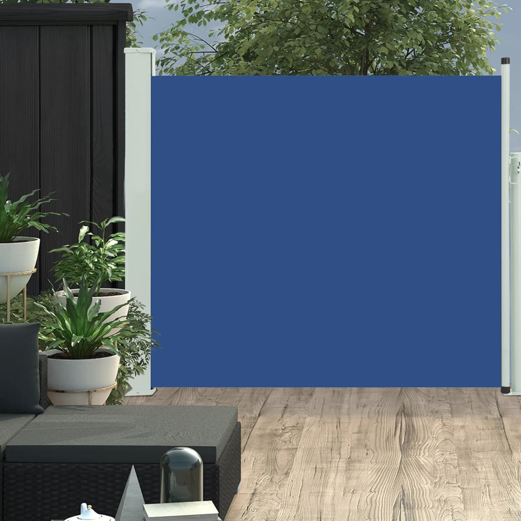 Vidaxl Garden Bildschirm ausziehbar 100x300 cm blau