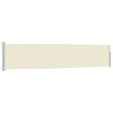 Écran de jardin vidaxl extensible 100x500 cm crème