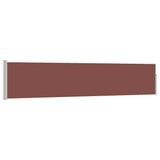 Écran de jardin vidaxl extensible 100x500 cm brun