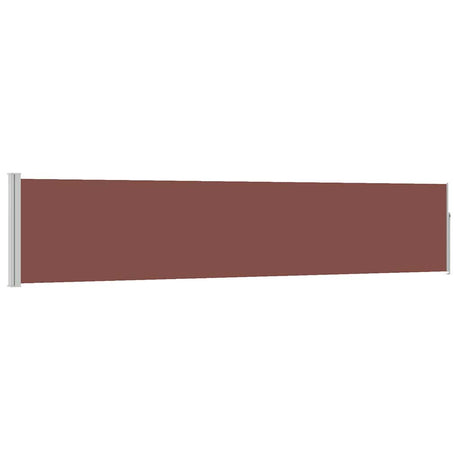 Écran de jardin vidaxl extensible 100x500 cm brun