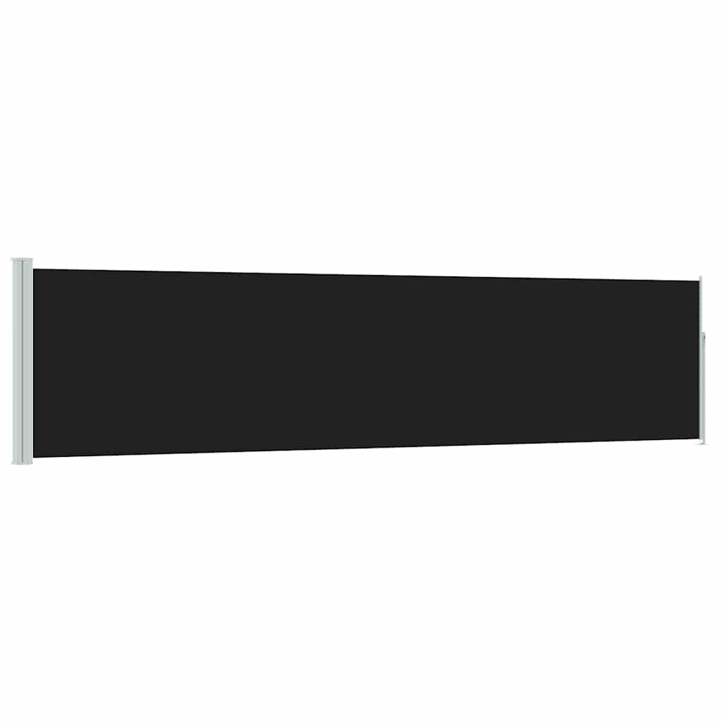 Vidaxx Paravent de jardin extensible 120x500 cm noir