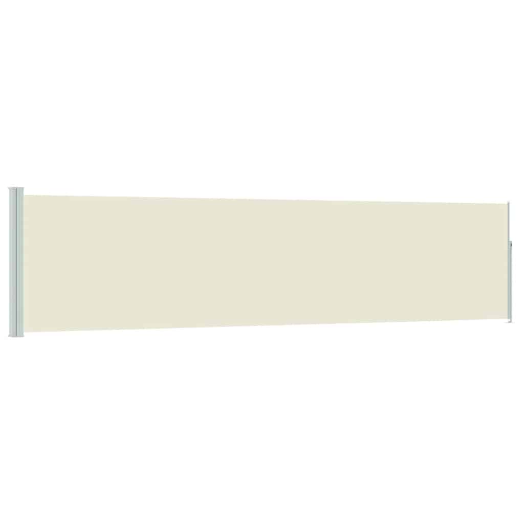 Vidaxx paravent de jardin extensible 120x500 cm crème