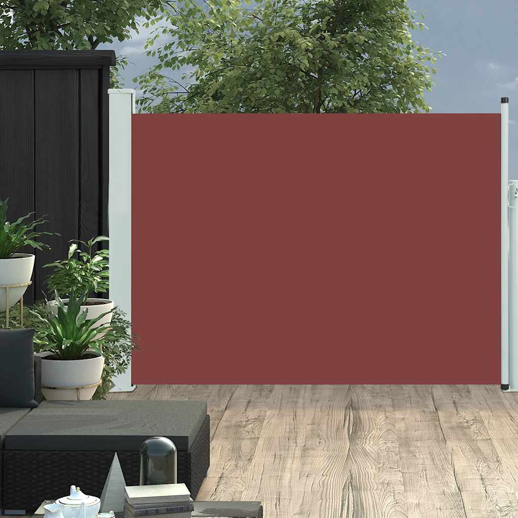 Vidaxl Garden Screen Extendable 120x500 cm Brown