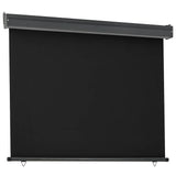 Vidaxl balkonscherm 125x250 cm zwart