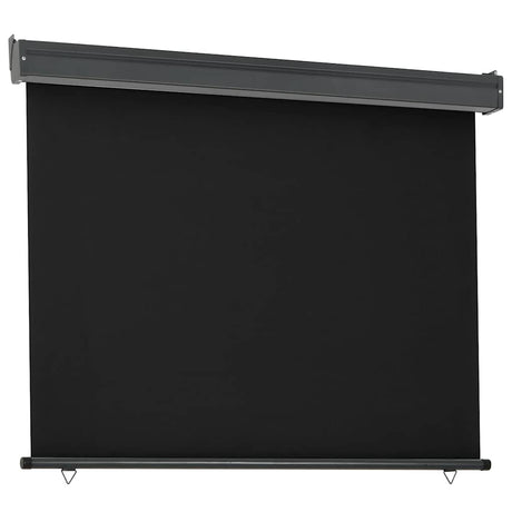 Vidaxl balkonscherm 125x250 cm zwart