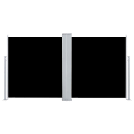 Pare-brise vidaxl extensible 100x600 cm noir