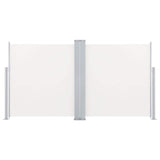 Pare-brise Vidaxl extensible 100x600 cm crème