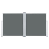 Pare-brise vidaxl extensible 100x600 cm anthracite