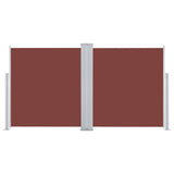Pare-brise Vidaxl extensible 100x600 cm brun