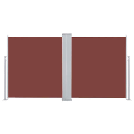 Pare-brise Vidaxl extensible 100x600 cm brun