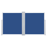 Pare-brise vidaxl extensible 100x600 cm bleu