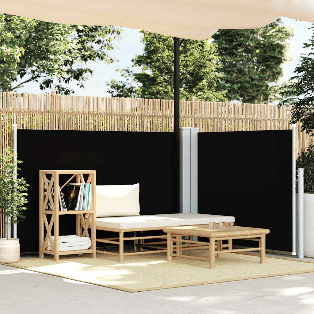 Vidaxx pare-vent extensible 120x600 cm noir