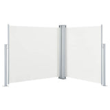 Pare-brise Vidaxl extensible 120x600 cm crème