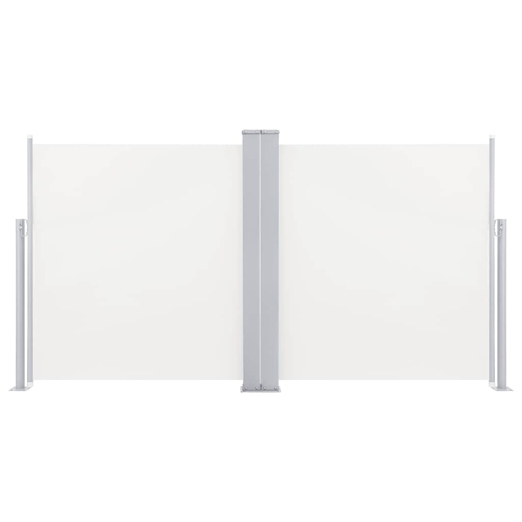 Pare-brise Vidaxl extensible 120x600 cm crème